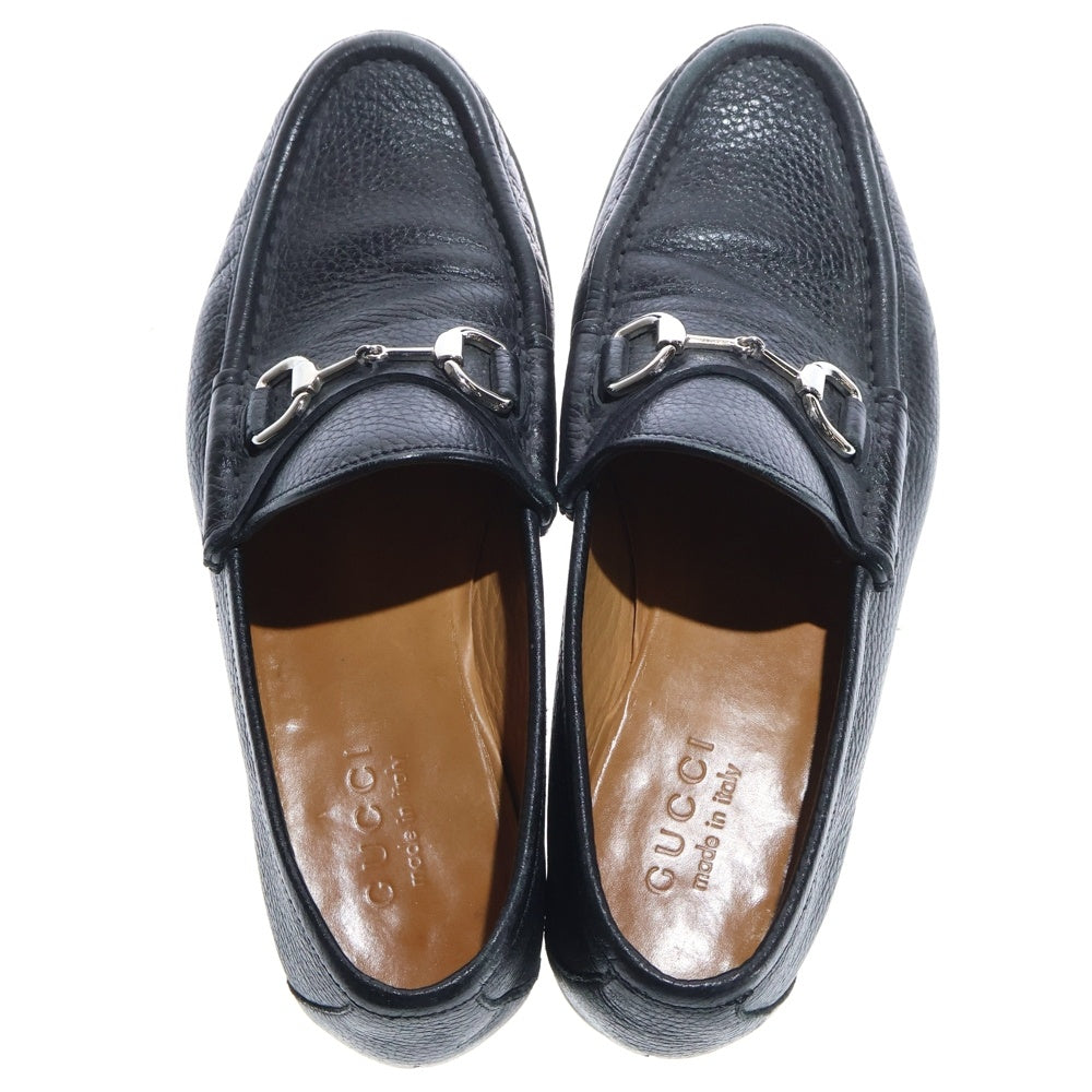 GUCCI(グッチ) ホースビット レザーローファー 革靴 シューズ ブラック