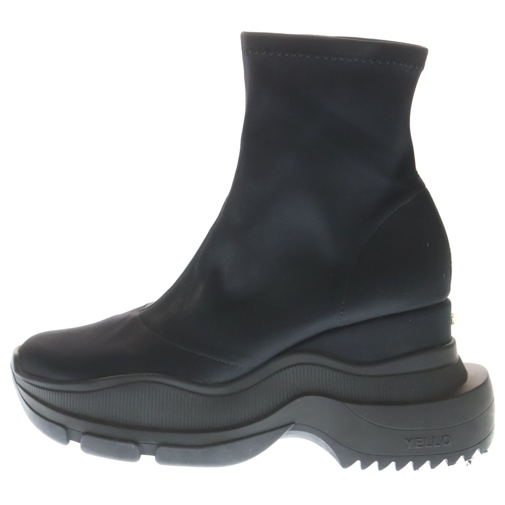 YELLO(イエロ) DOUBLE SNEAKER BOOTS ダブルスニーカーブーツ ブラック