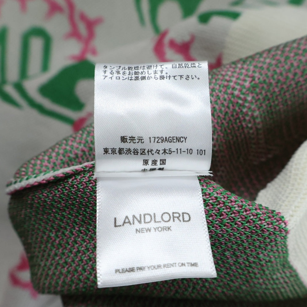 LANDLORD(ランドロード) Frazier Tattoo Knit フレイジャー タトゥー ニット ホワイト/ピンク SS20-FTK
