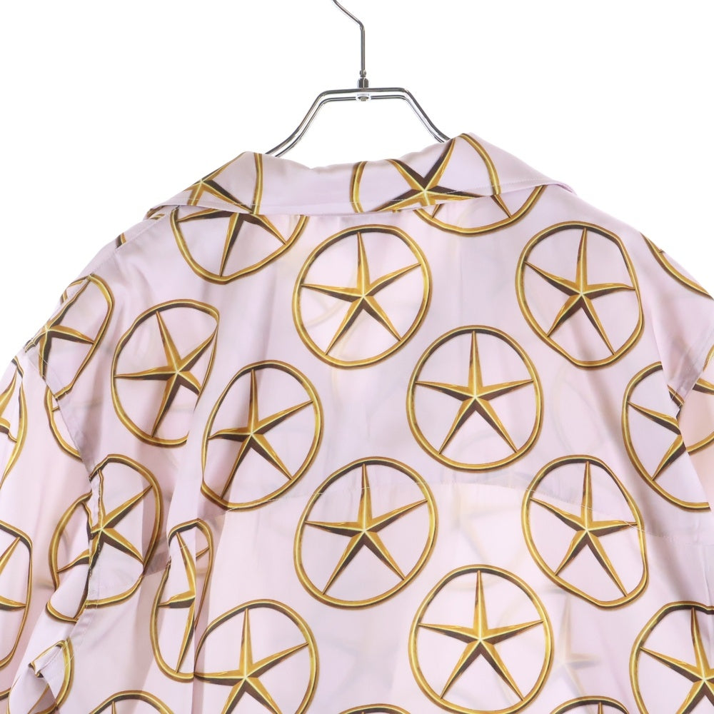 SSS WORLD CORP(トリプルエスワールドコープ) Star Medallion print Shirt スター メダリオン プリント 半袖シャツ ピンク