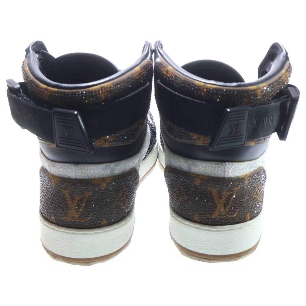 LOUIS VUITTON(ルイヴィトン) リヴォリライン ラインストーン装飾 モノグラムハイカットスニーカー ホワイト