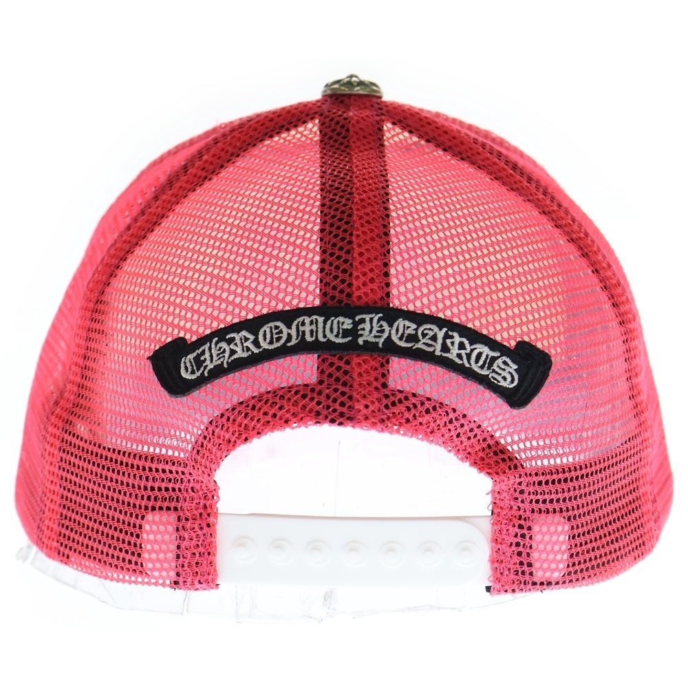 CHROME HEARTS(クロムハーツ) CRS PATCH Trucker Cap トリプルクロス クロスパッチ メッシュトラッカー キャップ ピンク