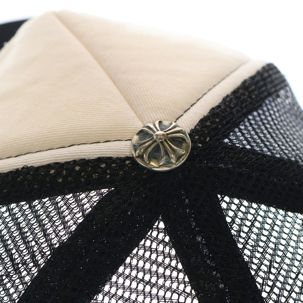 CHROME HEARTS(クロムハーツ) TRUCKER CAP CHパッチメッシュトラッカーキャップ クロスボール付 帽子 ホワイト/ブラック