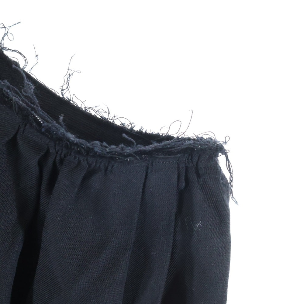 COMME des GARCONS(コムデギャルソン) 23SS カットオフ ウール ロングスカート レディース ブラック RK-S005