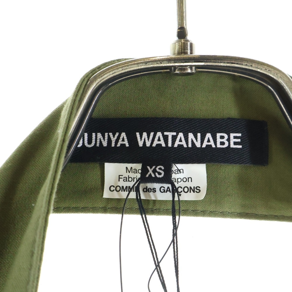 JUNYA WATANABE COMME des GARCONS(ジュンヤワタナベ コムデギャルソン) 25SS 綿バックサテン ホルターネックドレス ワンピース カーキ JO-A003 レディース