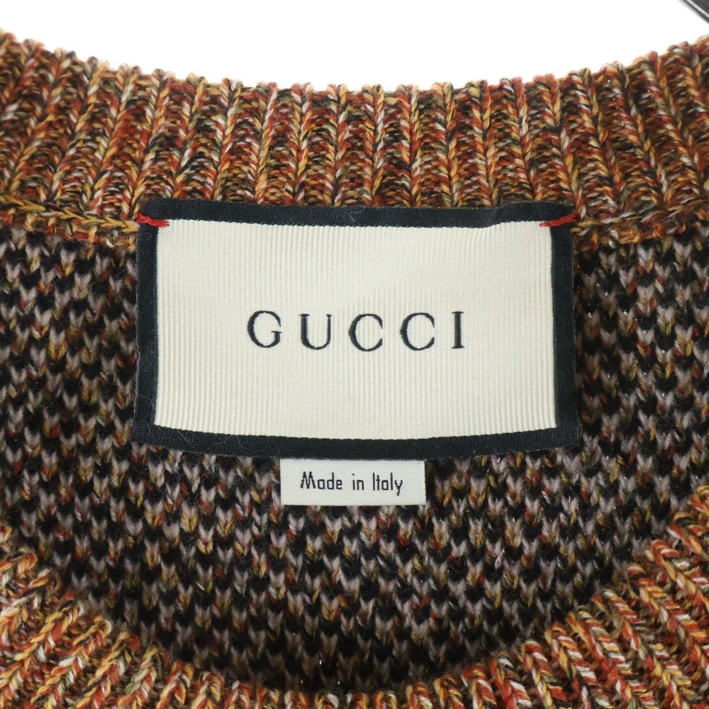 GUCCI(グッチ) 18AW ×井出ちかえ Knit Sweater クルーネックニットセーター ベージュ 536635 X9Z66