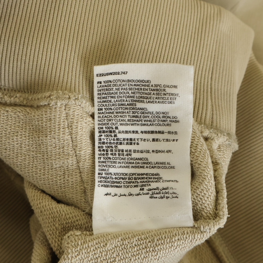 AMI Alexandre Mattiussi(アミアレクサンドルマテュッシ) Hoodie ロゴ刺繍 プルオーバースウェットパーカー フーディー ベージュ A20HJ057.747
