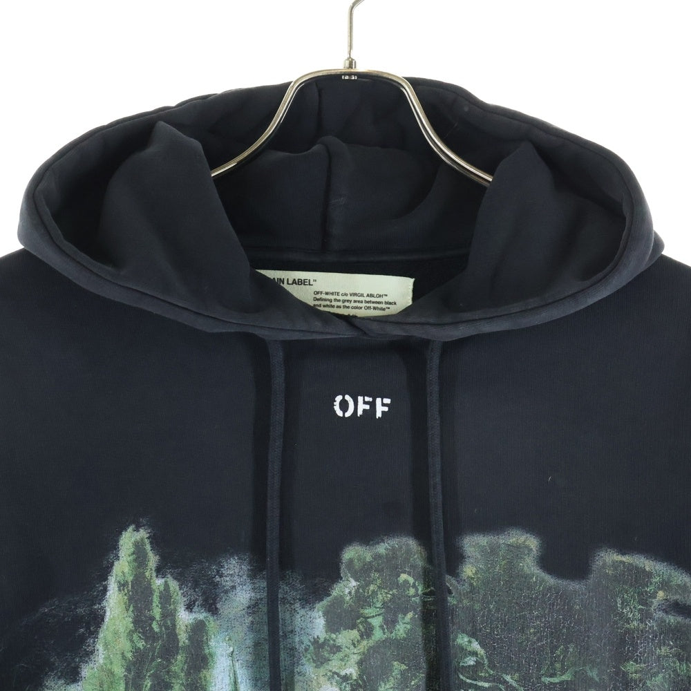 OFF-WHITE(オフホワイト) 17SS Hoodie グラフィックプリント プルオーバースウェットパーカー フーディー ブラック