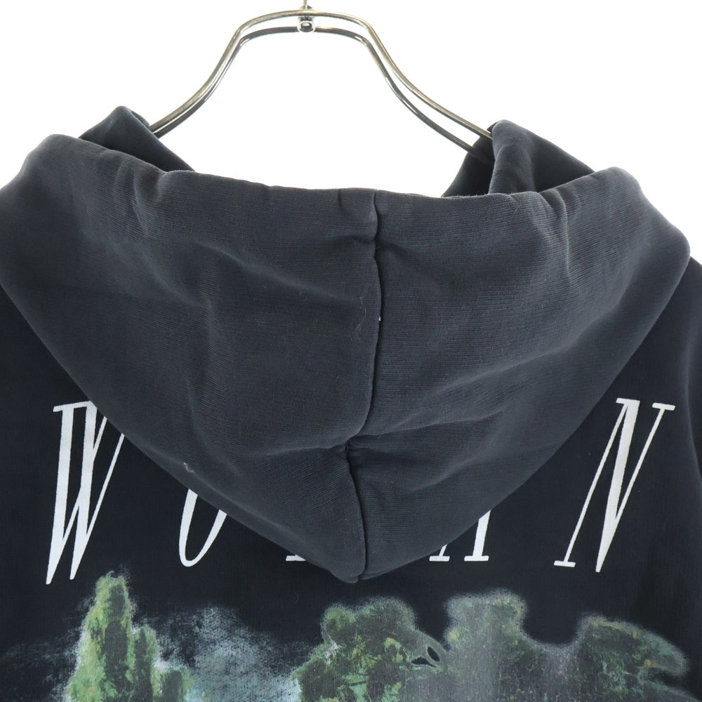 OFF-WHITE(オフホワイト) 17SS Hoodie グラフィックプリント プルオーバースウェットパーカー フーディー ブラック
