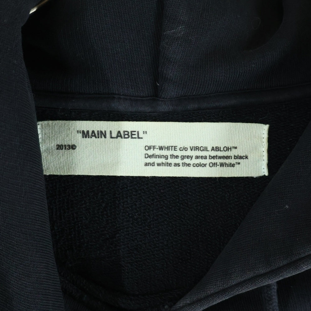 OFF-WHITE(オフホワイト) 17SS Hoodie グラフィックプリント プルオーバースウェットパーカー フーディー ブラック