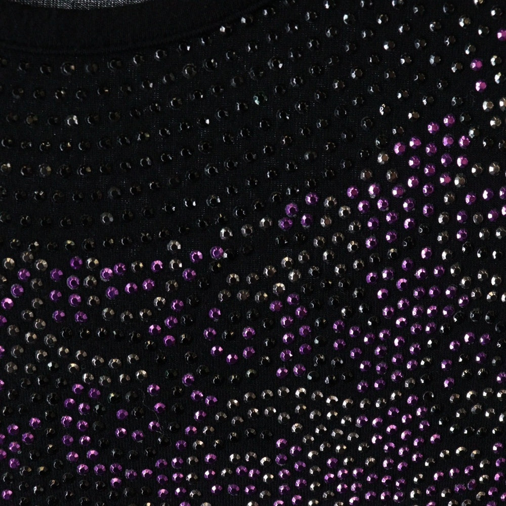 GIANNI VERSACE(ジャンニ ヴェルサーチ) Bijou T-Shirt ビジュー スパンコール装飾 半袖Tシャツ ブラック