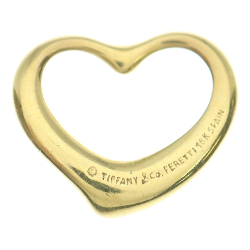 TIFFANY & Co.(ティファニー) 18KYG エルサペレッティ オープンハート ペンダントトップ イエローゴールド レディース