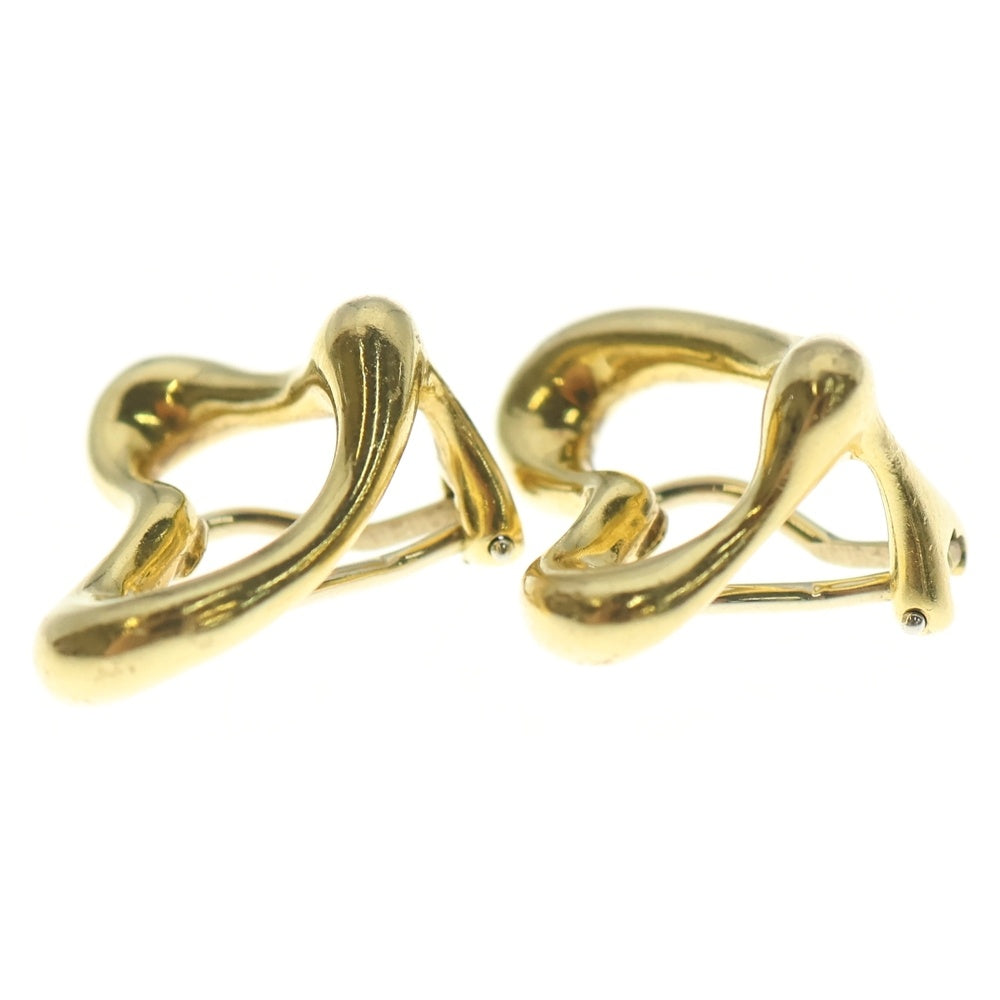TIFFANY & Co.(ティファニー) 18KYG エルサペレッティ オープンハート イヤリング イエローゴールド レディース