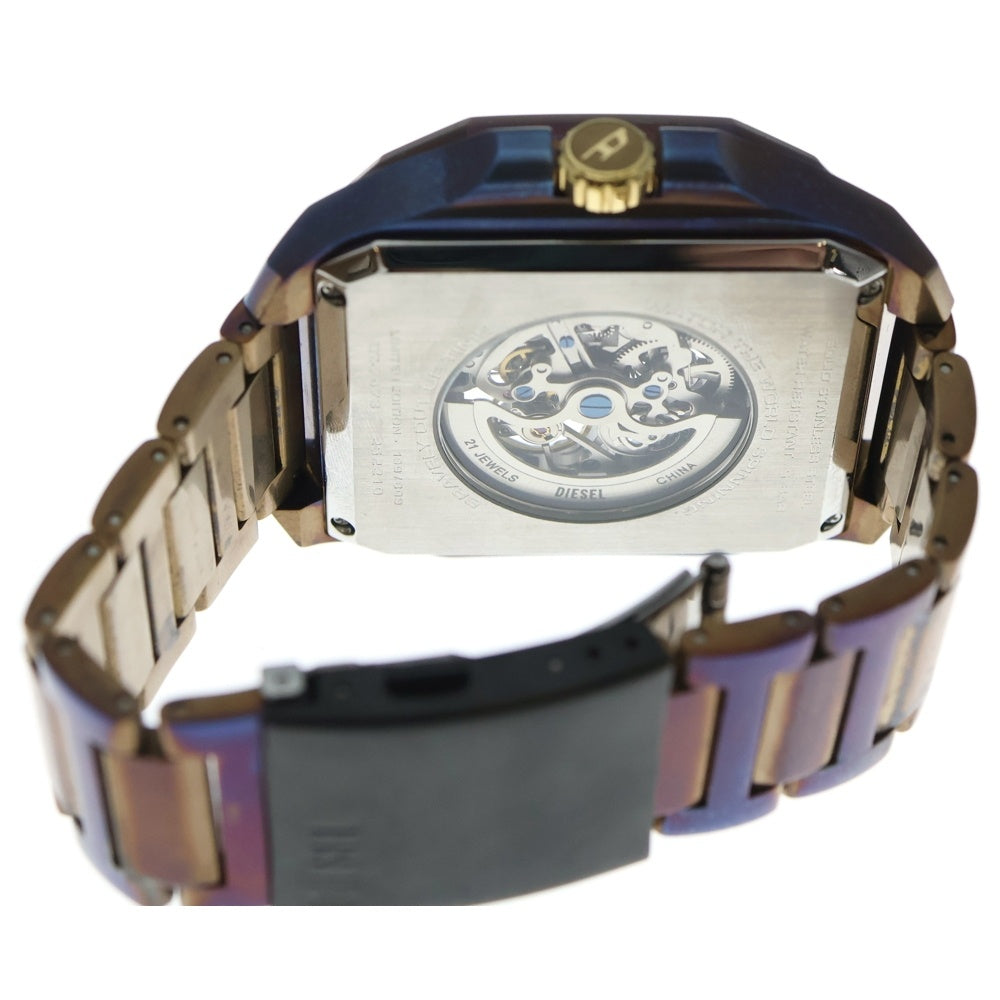 DIESEL(ディーゼル) FLAYED 自動巻き ステンレス腕時計 ウォッチ マルチ DZ7473
