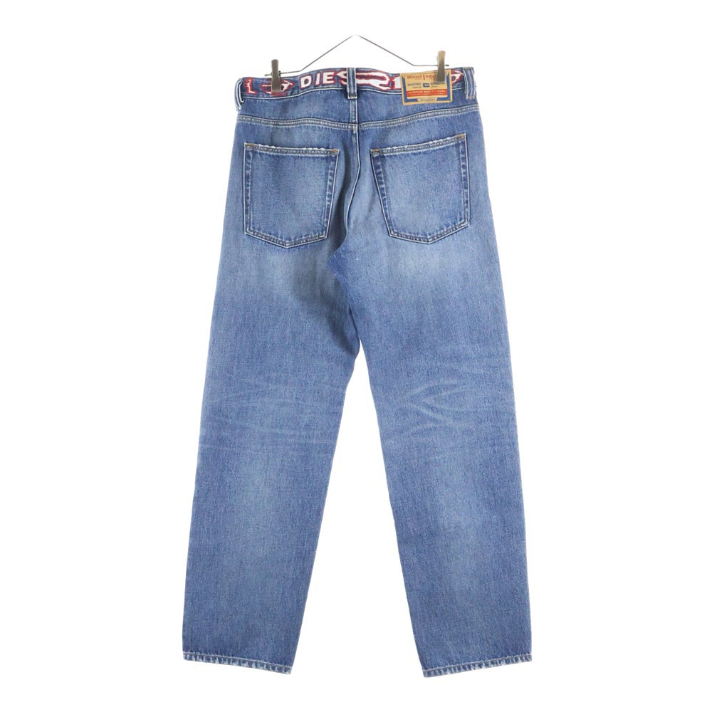 DIESEL(ディーゼル) 23SS 2010 D-MAC ウエストロゴ刺繍 ストレートデニムパンツ インディゴ A03564