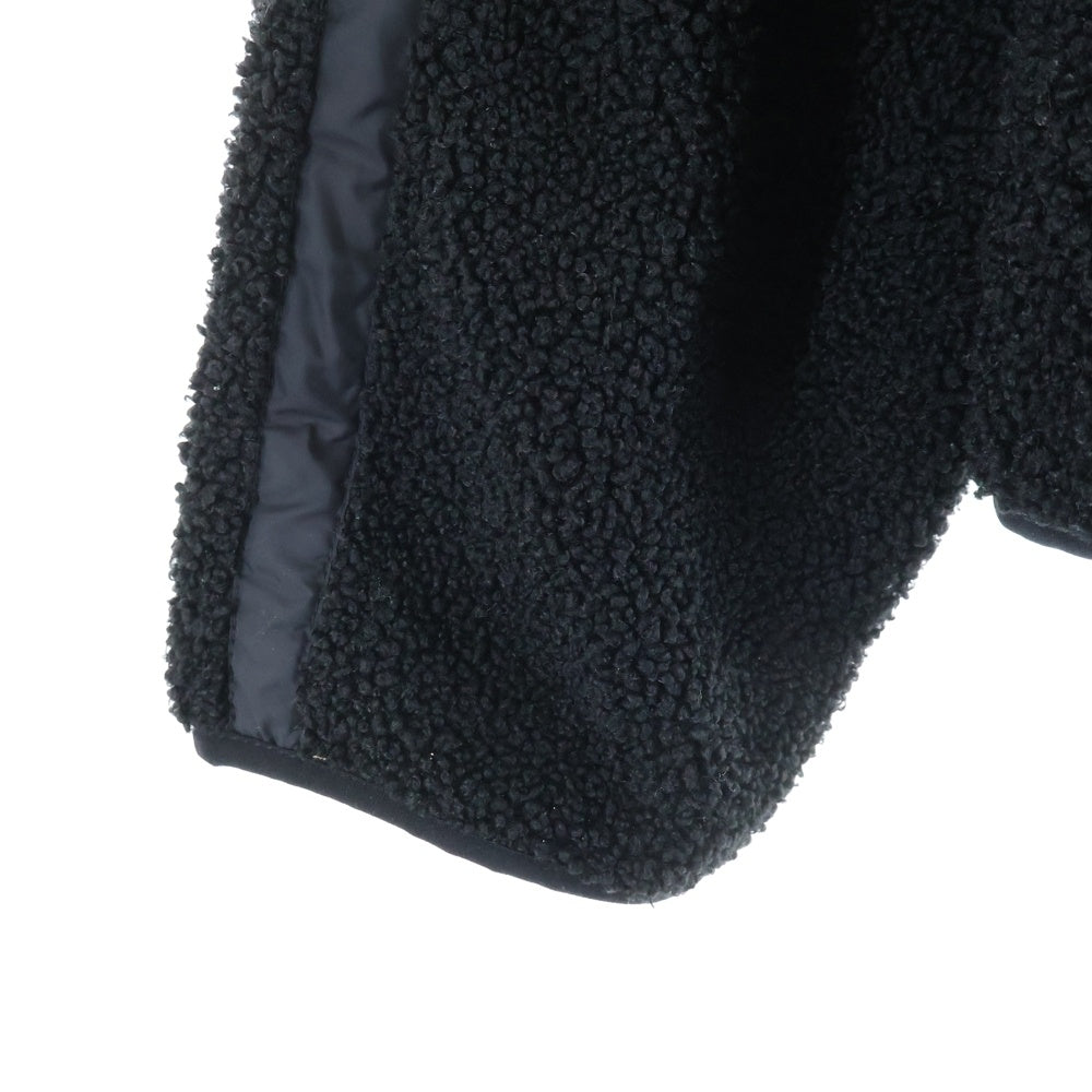 DIESEL(ディーゼル) F.Z.HOODIE-OUT ジップアップ ボアフリースジャケット ブラック A16005