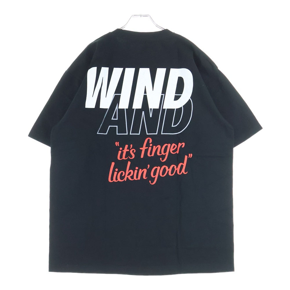 WIND AND SEA(ウィンダンシー) KFC T SHIRT ケンタッキー フライドチキン 半袖Tシャツ ブラック WDS-KFC-05