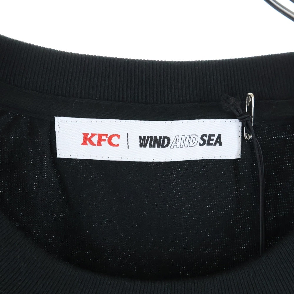 WIND AND SEA(ウィンダンシー) KFC T SHIRT ケンタッキー フライドチキン 半袖Tシャツ ブラック WDS-KFC-05