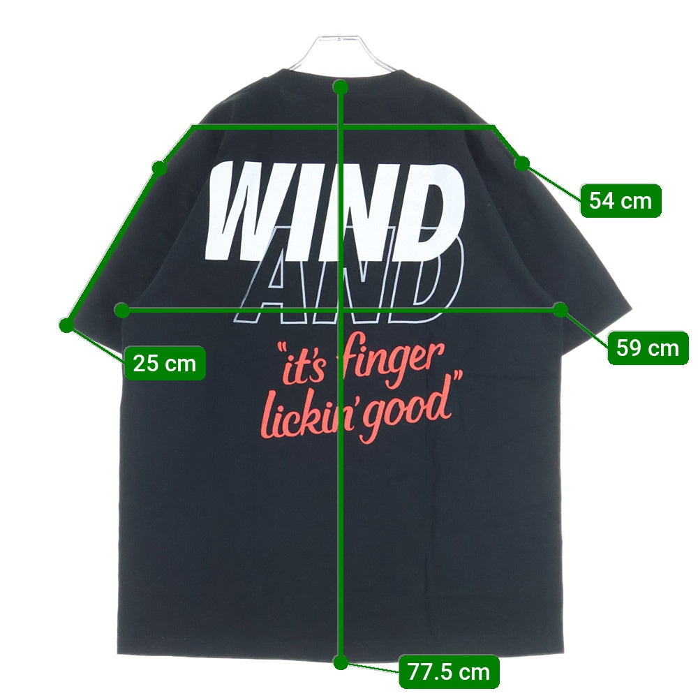 WIND AND SEA(ウィンダンシー) KFC T SHIRT ケンタッキー フライドチキン 半袖Tシャツ ブラック WDS-KFC-05