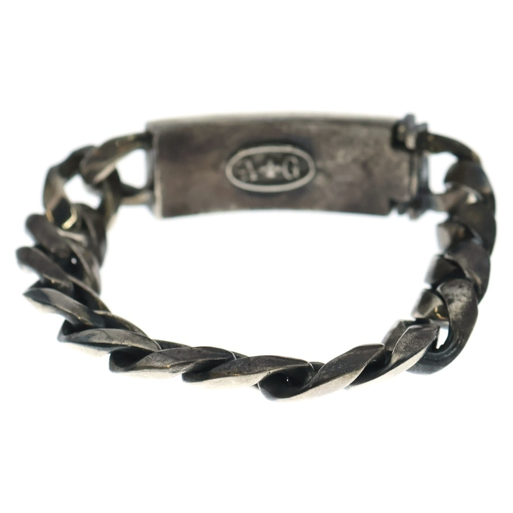 A&G(エーアンドジー) CLASSIC ID BRACELET クラシックリンク IDブレスレット シルバー