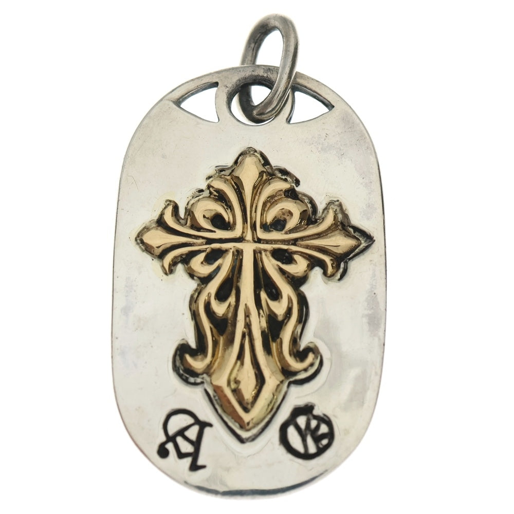 A&G(エーアンドジー) 18K Cross Dog Tag クロス ドッグタグ シルバー/ゴールド