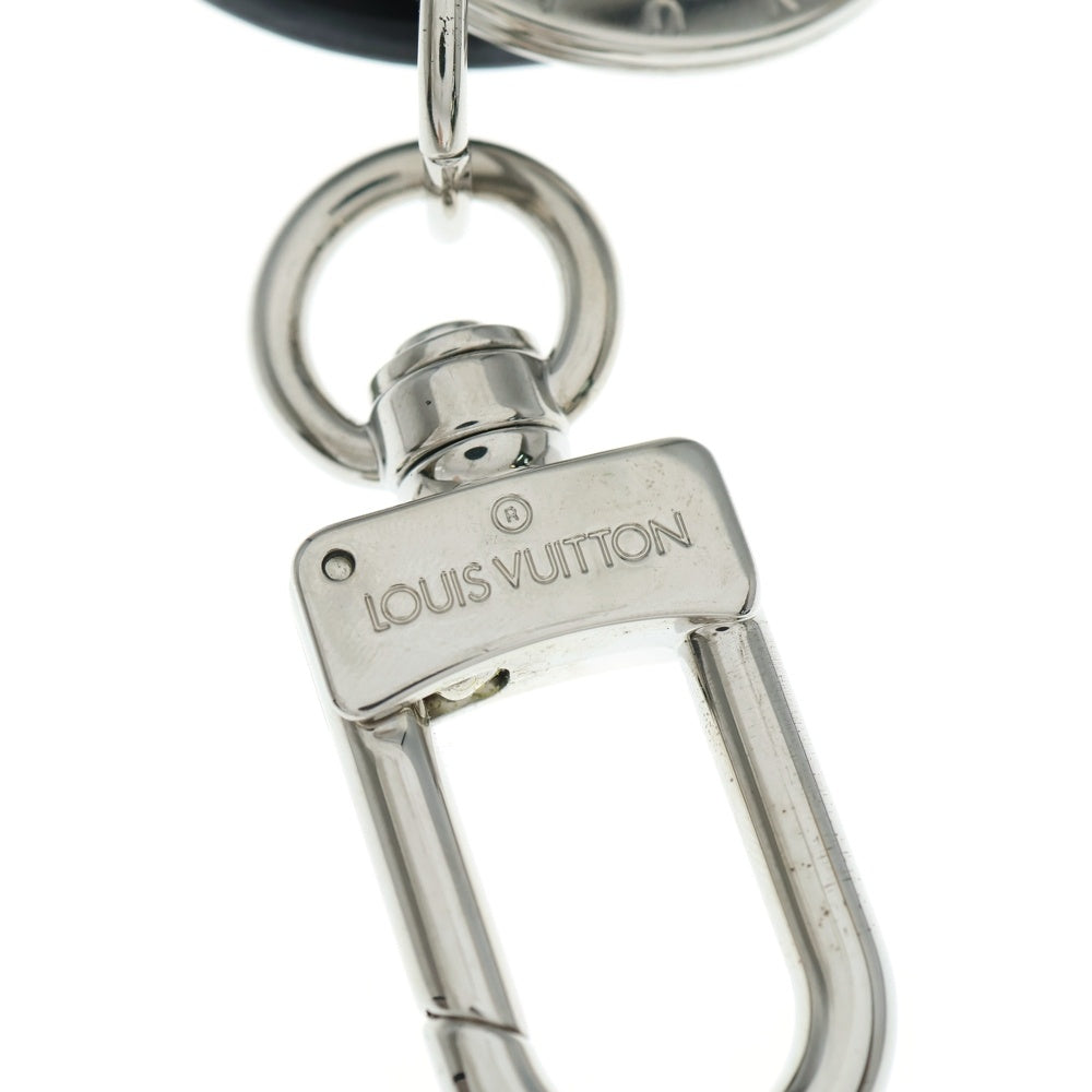 LOUIS VUITTON(ルイヴィトン) ポルトクレ LVサークル バッグチャーム キーホルダー キーリング ブラック/シルバー M67362