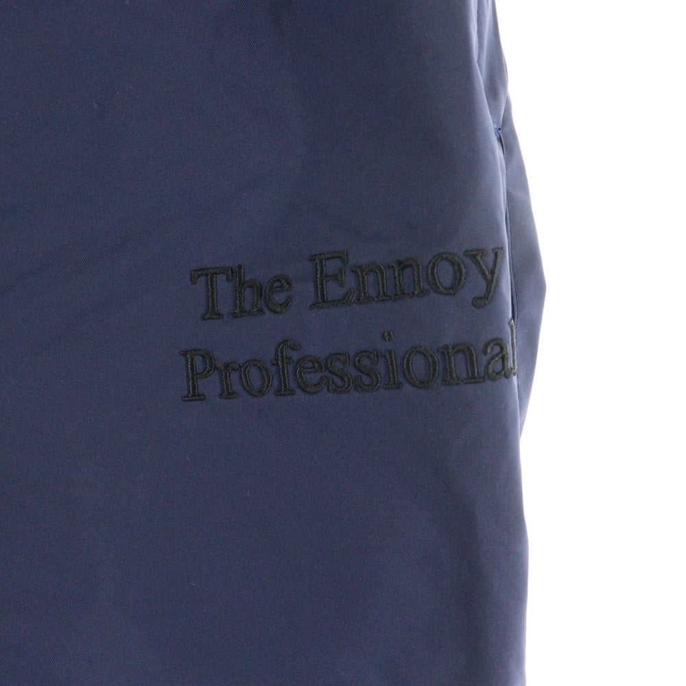 ENNOY(エンノイ) 24AW PADDED PANTS ロゴ刺繍 ナイロンパンツ ネイビー AW24BRENPT05LP