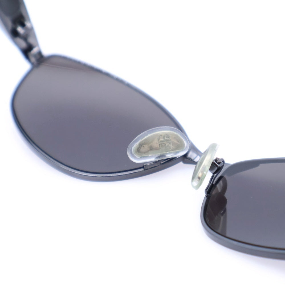BALENCIAGA(バレンシアガ) スクエア メタルフレーム サングラス アイウェア 眼鏡 ブラック BB0357SA