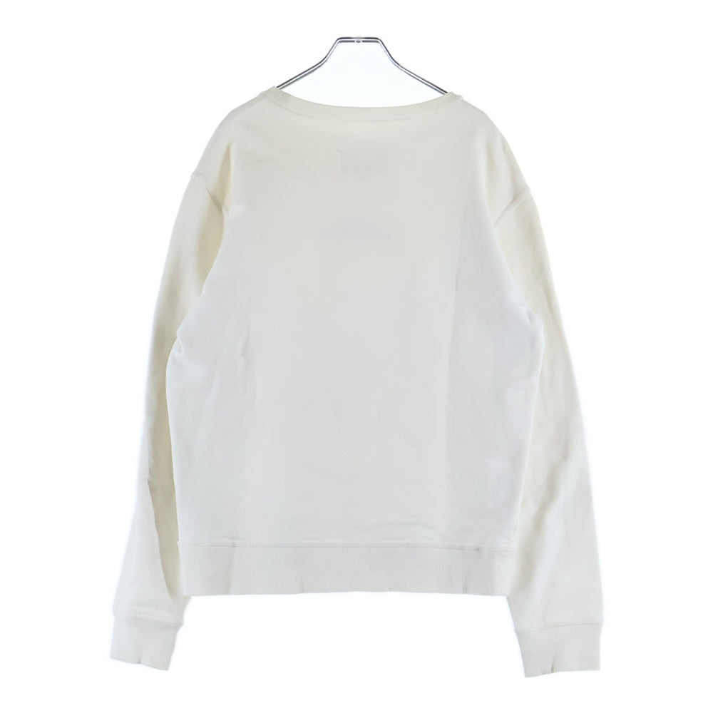 Maison Margiela(メゾンマルジェラ) 21SS アップサイドダウンロゴ プルオーバースウェット トレーナー ホワイト S50GU0166