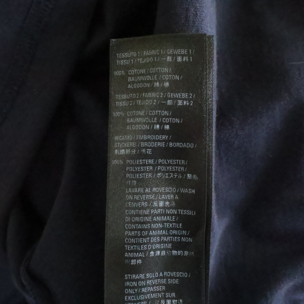 BALENCIAGA(バレンシアガ) 22SS シャツレイヤード オーバーサイズ ロングスリーブ 長袖Tシャツ カットソー ブラック 671401 TLVF3