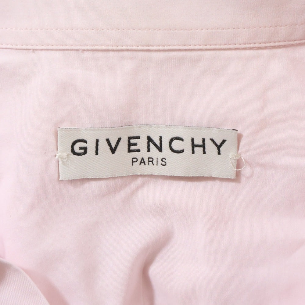GIVENCHY(ジバンシィ) TAPE LOGO テープロゴ 長袖シャツ ピンク BM60G412Q2