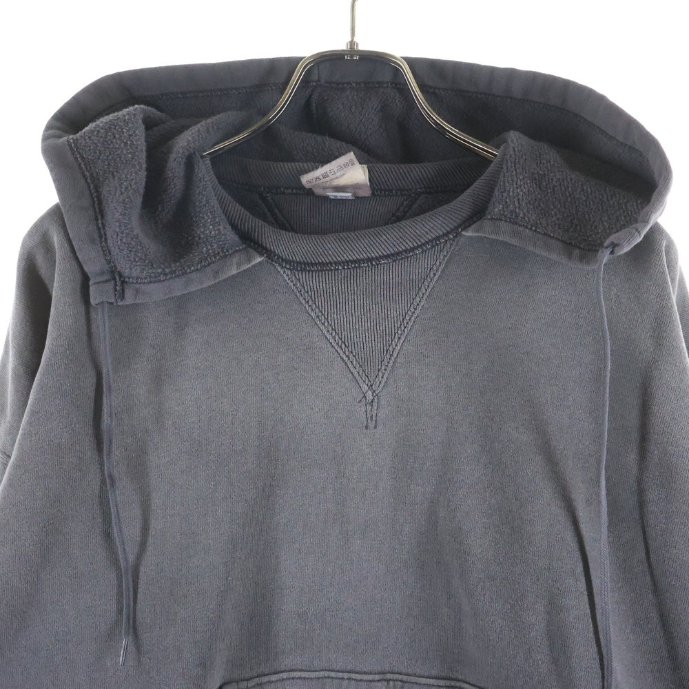 SAINT MICHAEL(セントマイケル) ×BerBerJin After Hoodie ベルベルジン ヴィンテージ加工アフターフーデッド プルオーバースウェットパーカー グレー SM-HR1-0000-C54