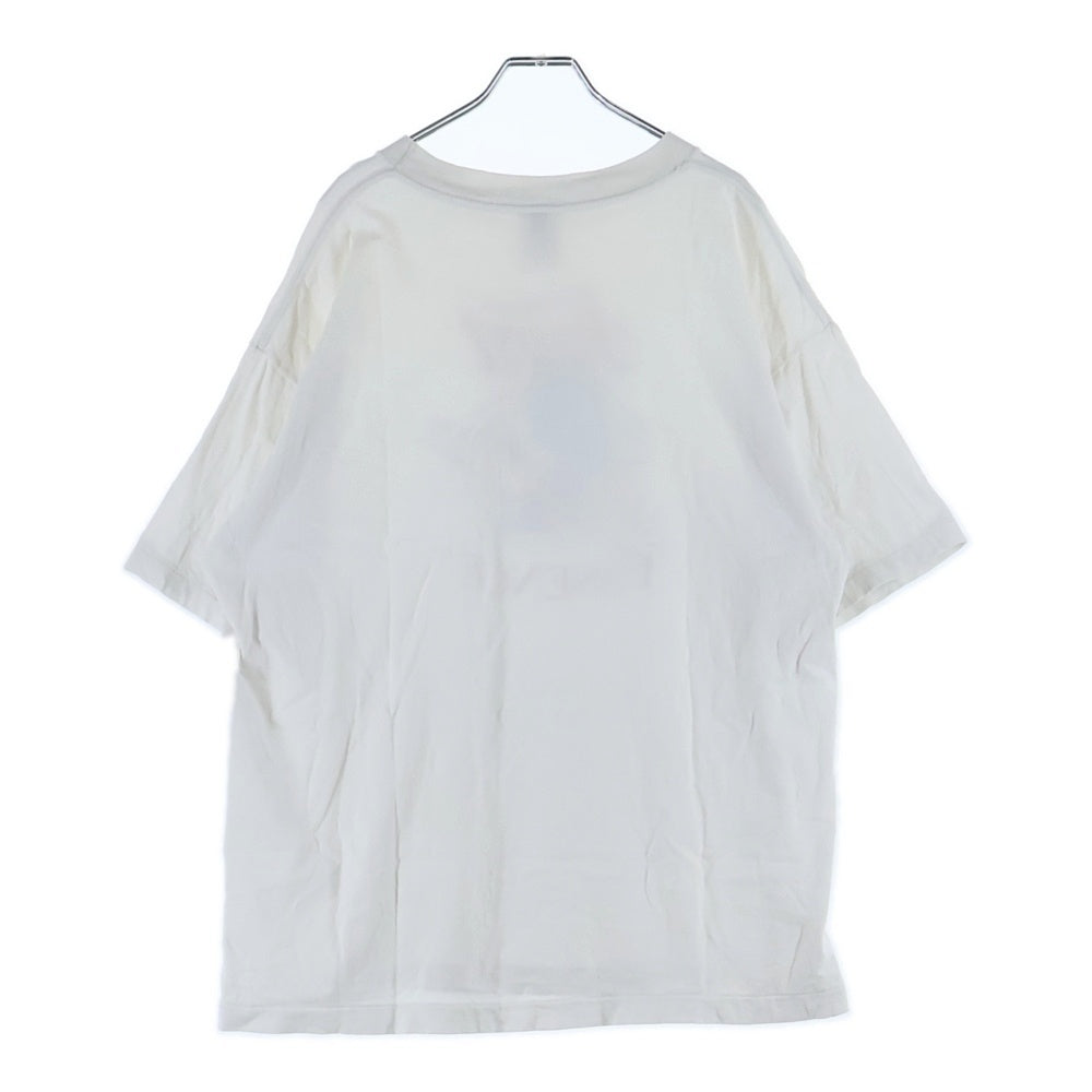 SAINT MICHAEL(セントマイケル) 24AW BABY MICHAEL フロントプリント半袖Tシャツ カットソー ホワイト SM-HR1-0000-022