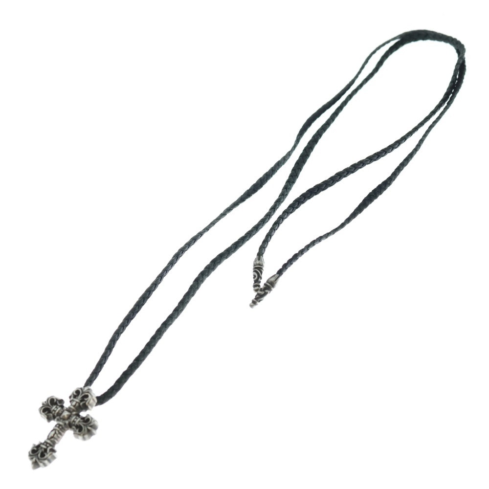 CHROME HEARTS(クロムハーツ) FILIG CROSS-XSM LB フィリグリークロスXS レザーブレイド ネックレス シルバー