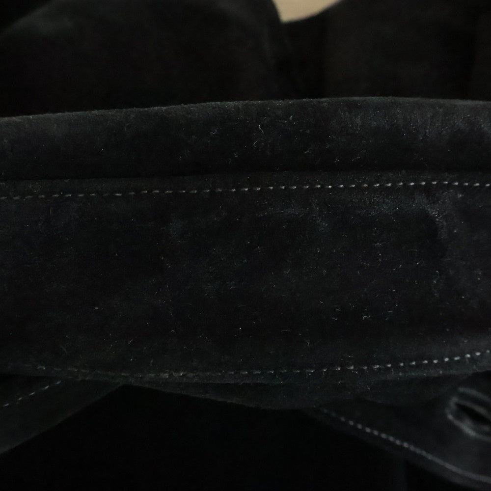 CHROME HEARTS(クロムハーツ) バックフレアニー クロスボール スウェード レザー 長袖シャツ ジャケット ブラック