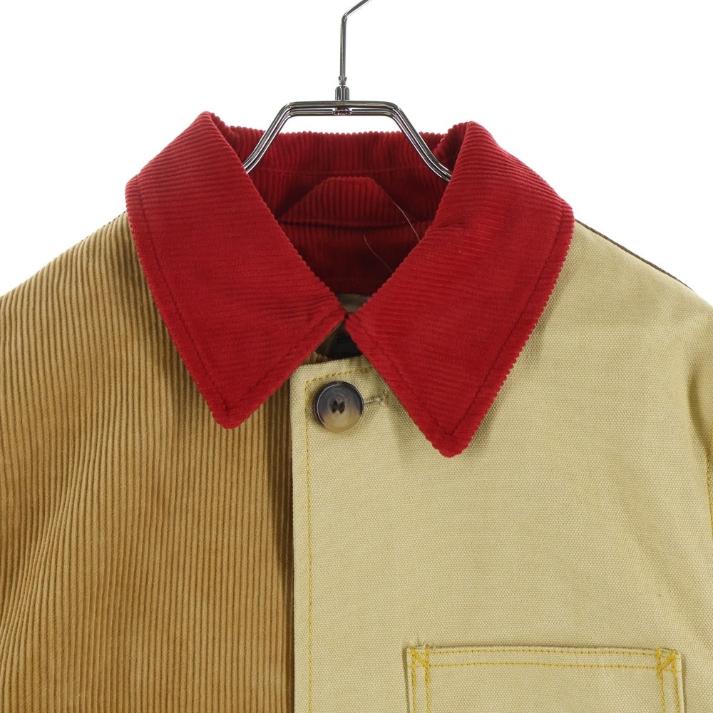 Carhartt WIP(カーハート ダブリューアイピー) 23SS ×MARNI BROWN COLOUR-BLOCK COAT マルニ ブラウン カラーブロック コート マルチ