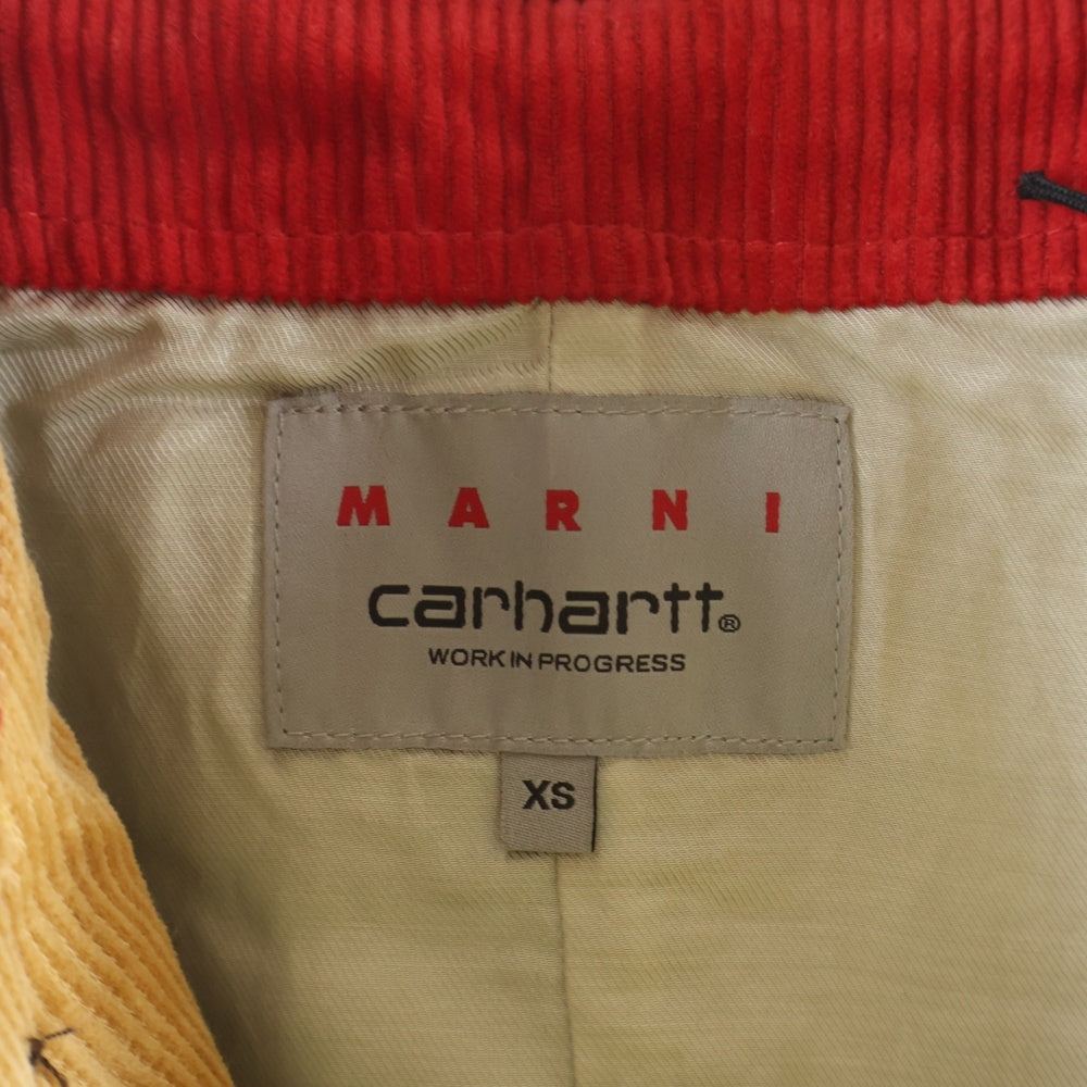Carhartt WIP(カーハート ダブリューアイピー) 23SS ×MARNI BROWN COLOUR-BLOCK COAT マルニ ブラウン カラーブロック コート マルチ