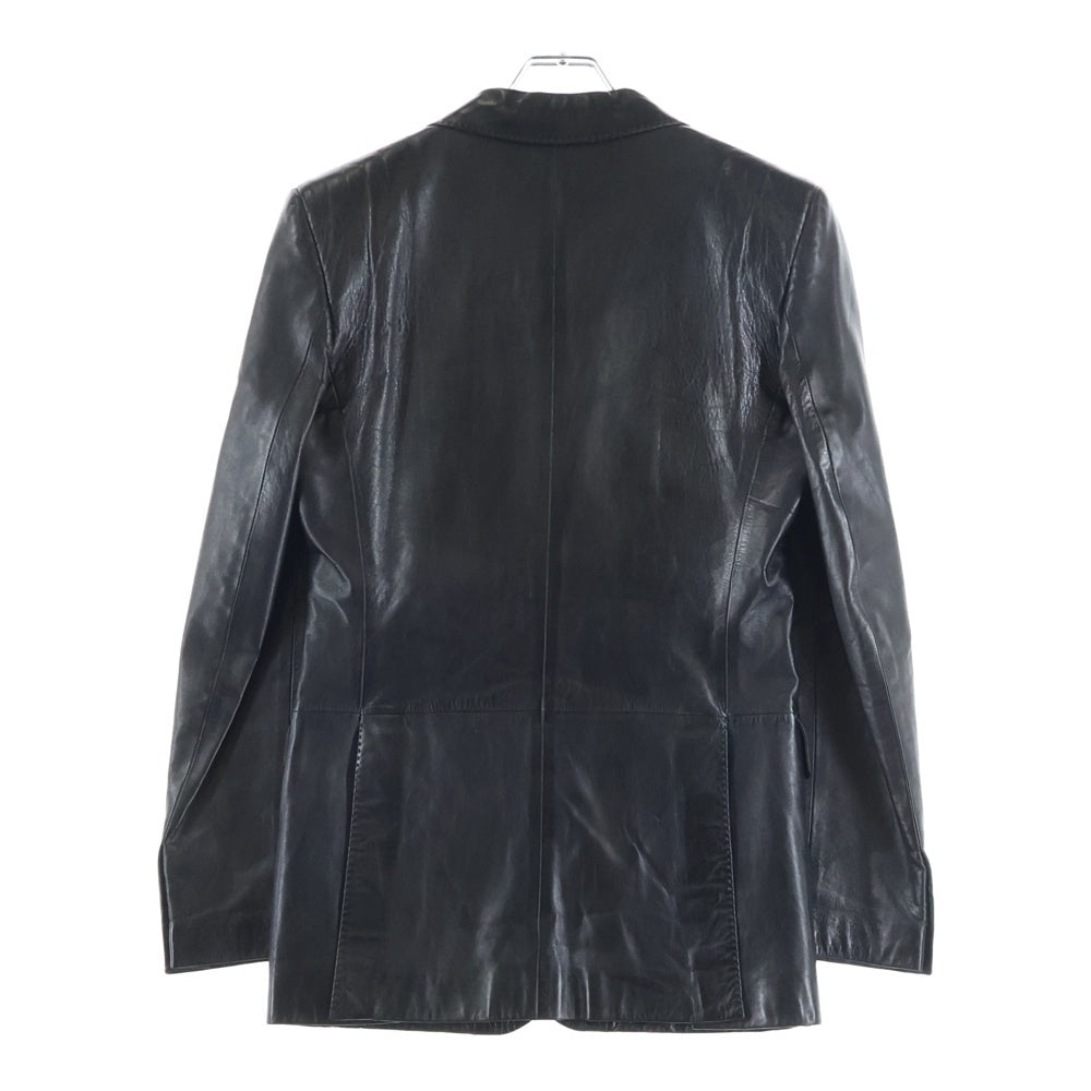YVES SAINT LAURENT(イヴサンローラン) TOM FORD期 3B LEATHER JACKET トムフォード期 レザーテーラードジャケット ブラック