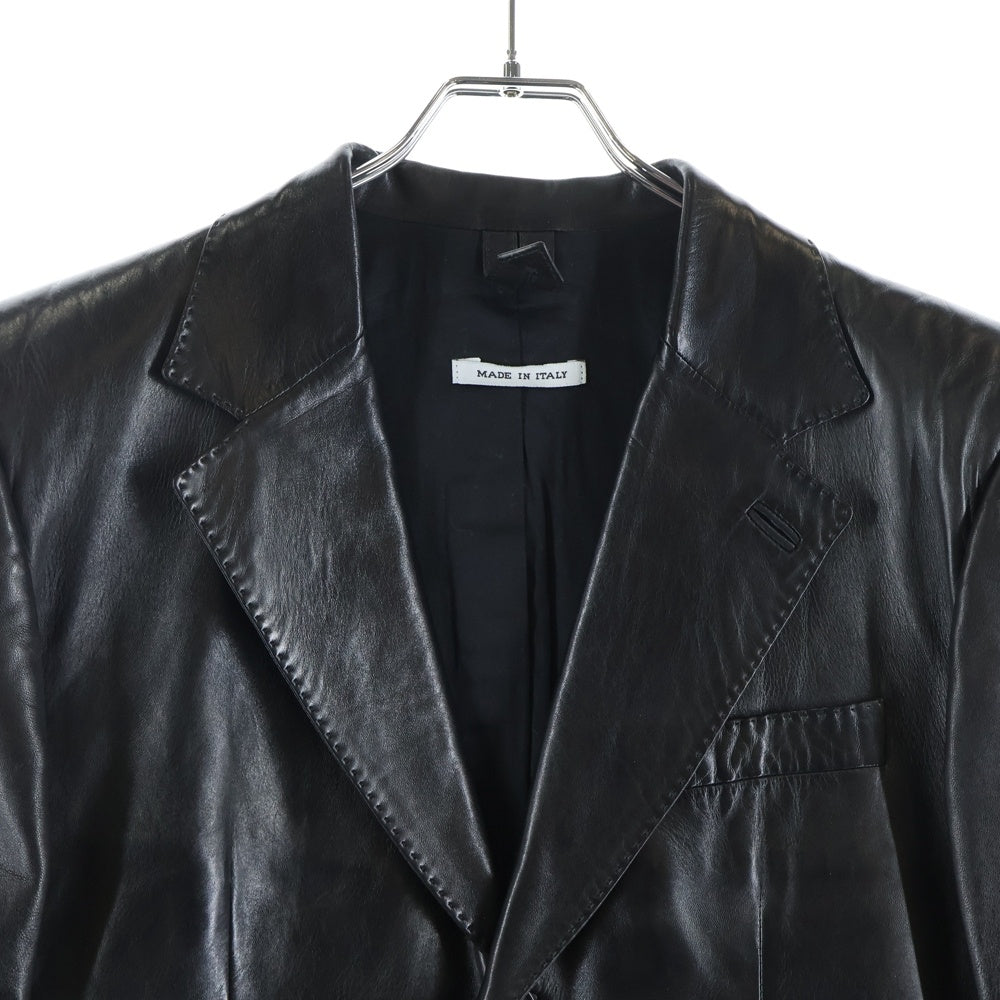 YVES SAINT LAURENT(イヴサンローラン) TOM FORD期 3B LEATHER JACKET トムフォード期 レザーテーラードジャケット ブラック
