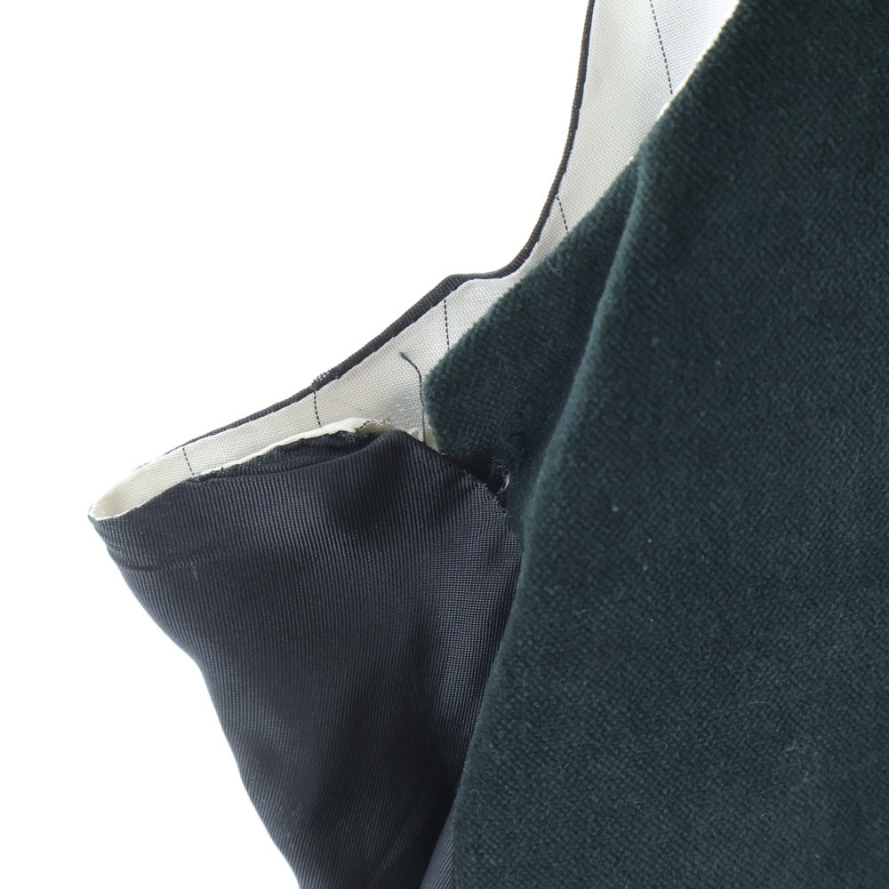 YVES SAINT LAURENT(イヴサンローラン) Velvet Vest 裏地付き ベロアベスト グリーン