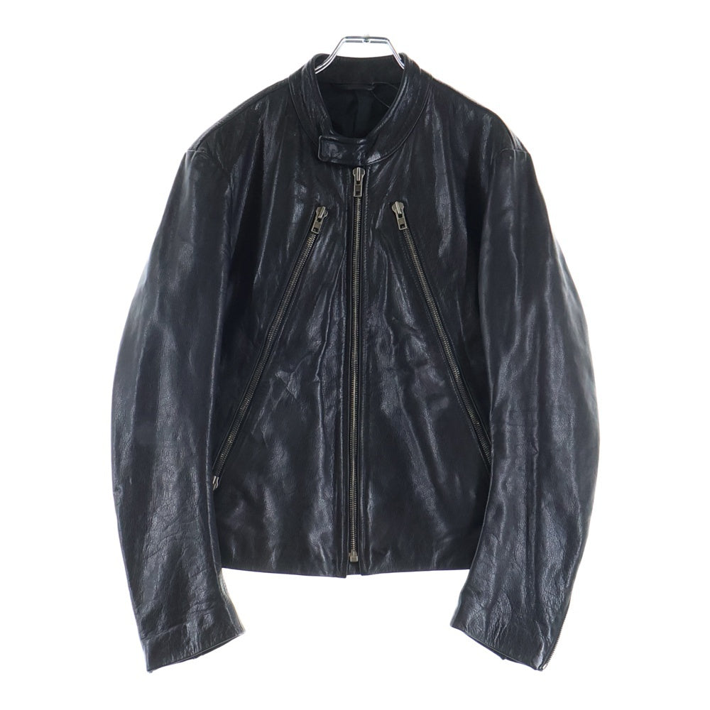 Maison Margiela(メゾンマルジェラ) ここのえ期 八の字 レザーライダースジャケット ブラック
