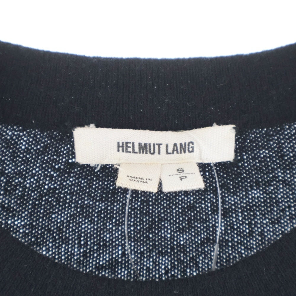 HELMUT LANG(ヘルムートラング) クルーネック カシミヤニットセーター ブラック