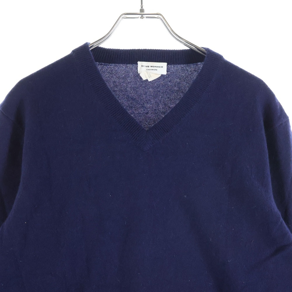 CLUB MONACO(クラブ モナコ) CLUB MONACO(クラブモナコ) カシミヤ Vネックニットセーター ネイビー