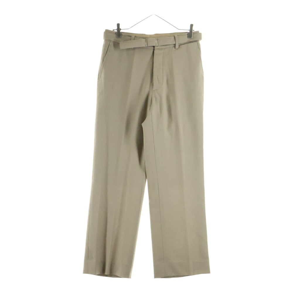 Maison Margiela(メゾンマルジェラ) 00AW 本人期 Wool Belt Pants ウールベルトパンツ スラックス ベージュ