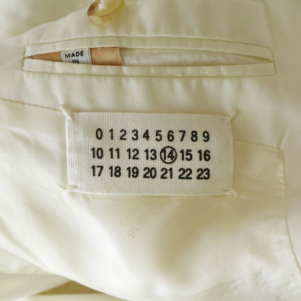 Maison Margiela(メゾンマルジェラ) 1B Tailored Jacket テーラードジャケット ホワイト