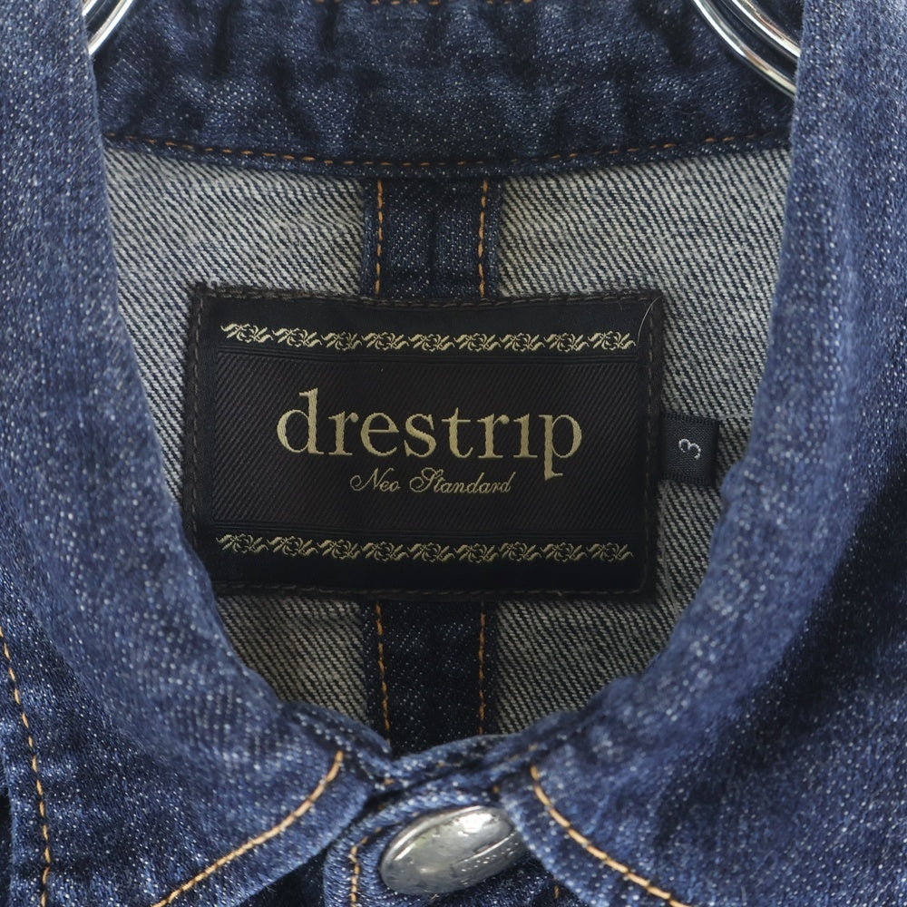 drestrip(ドレストリップ) Western Shirt 長袖ウエスタンシャツ デニムシャツ インディゴ