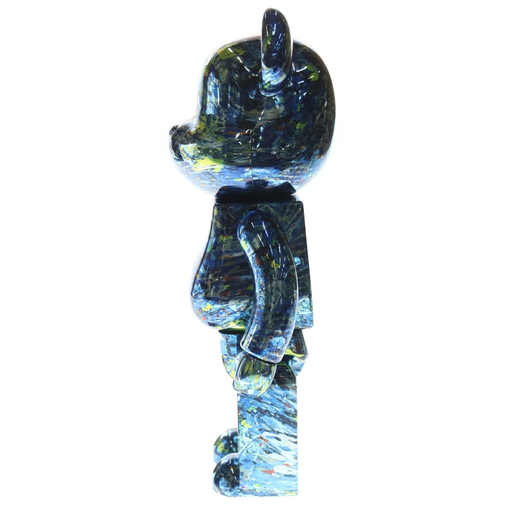 BE@RBRICK(ベアブリック) Jackson Pollock Studio CHROME Ver.100% 400% ジャクソンポロック フィギュア マルチ