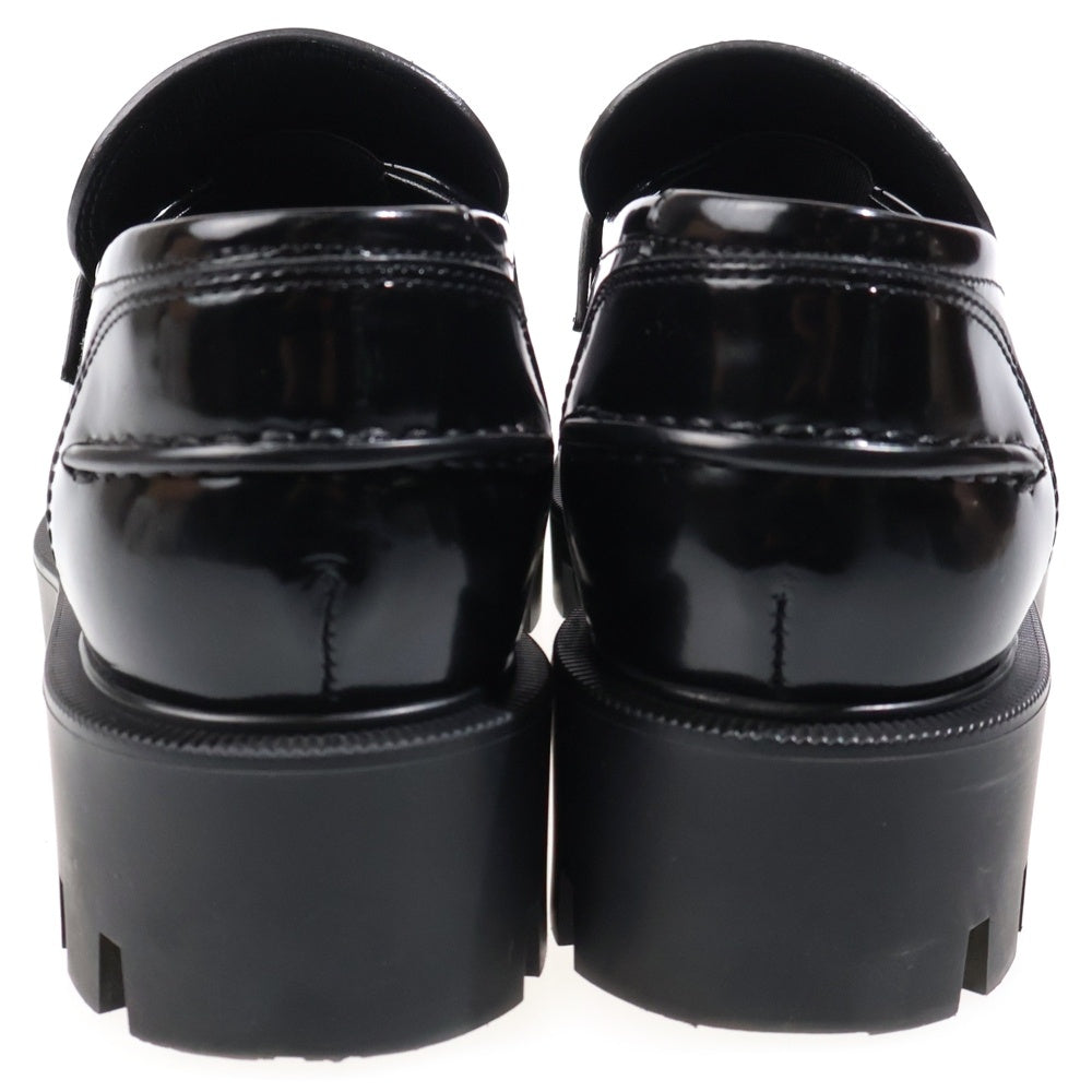 CHRISTIAN LOUBOUTIN(クリスチャンルブタン) CL Moc Lug オックスフォード レザーローファー ローカットシューズ ブラック 3221081 レディース