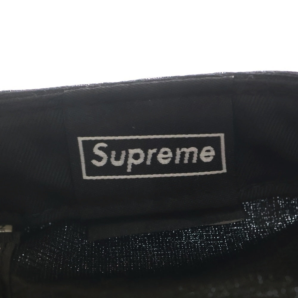 SUPREME(シュプリーム) 16SS ×NEW ERA Dazzle Box Logo ニューエラ ボックスロゴ ベースボールキャップ ブラック