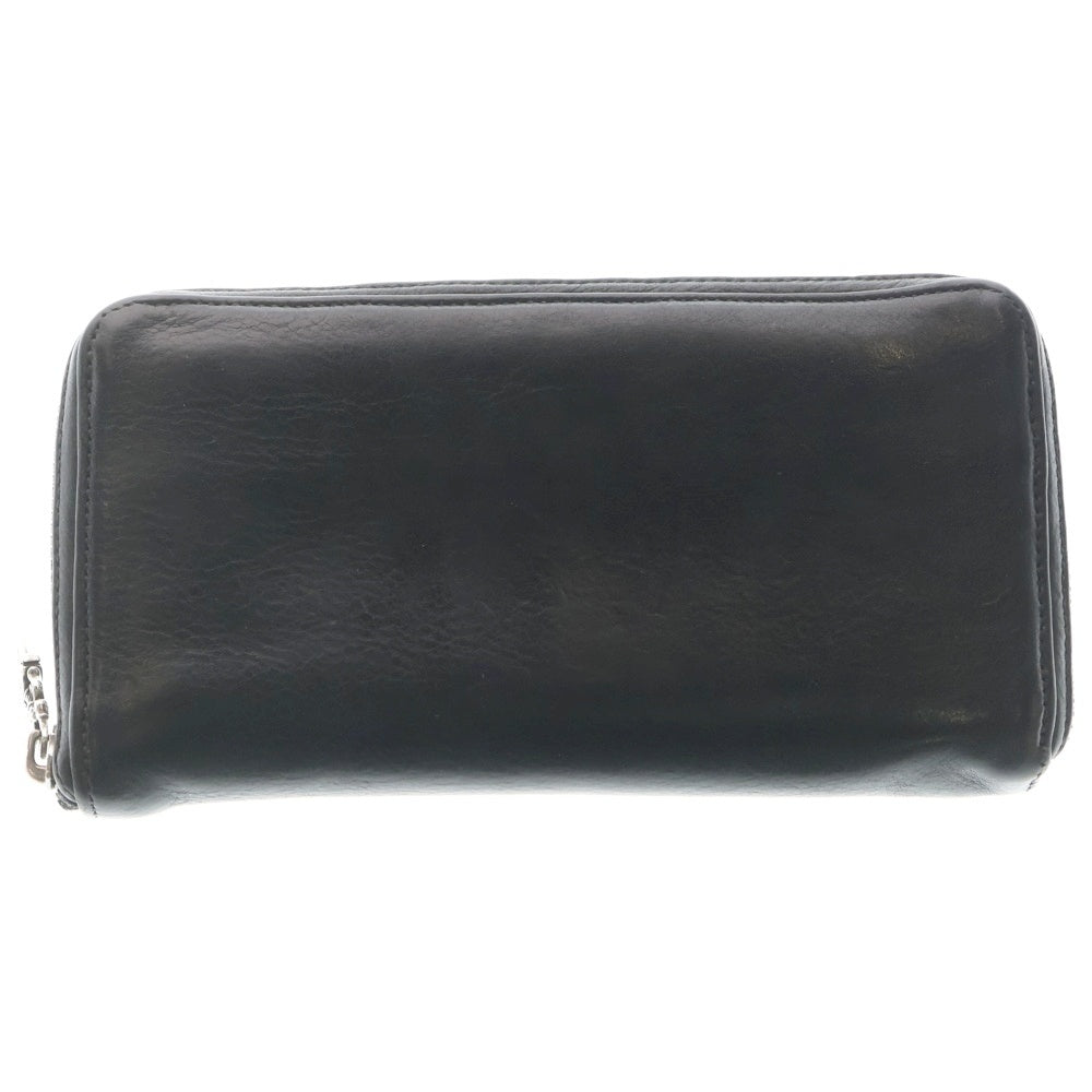 CHROME HEARTS(クロムハーツ) REC F ZIP 3クロス ラウンドジップレザーウォレット 財布 ブラック BCA368